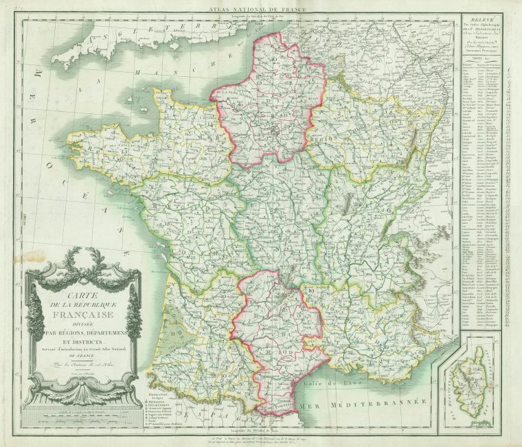 File:carte De La République Française Divisée Par Régions destiné Département 13 Carte