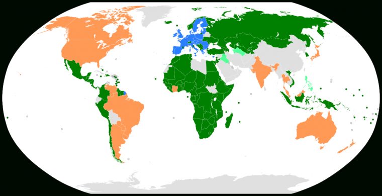 File:carte Des Accords Conclus Par L Union Europeenne.svg intérieur Carte Union Europeene