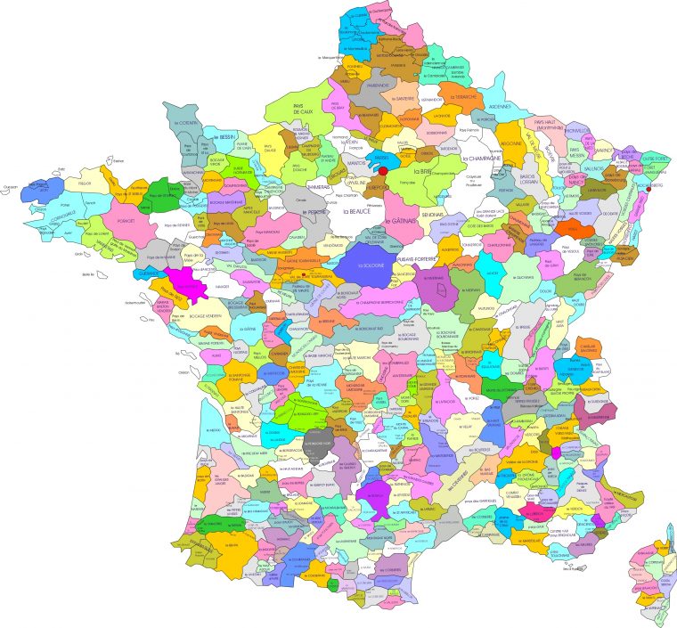 File:carte Des Regions Naturelles De France – Wikimedia encequiconcerne Carte Des Régions De La France