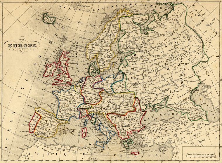 File:carte Europe 1843 – Wikimedia Commons tout Carte D Europe En Francais