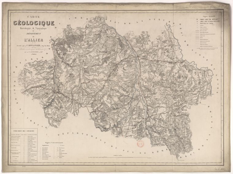 File:carte Géologique, Minéralurgique Et Topographique Du tout Département 13 Carte