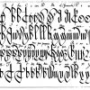 File:court Hand Alphabet And Abbreviations - Wikimedia intérieur Alphabet Français Écriture