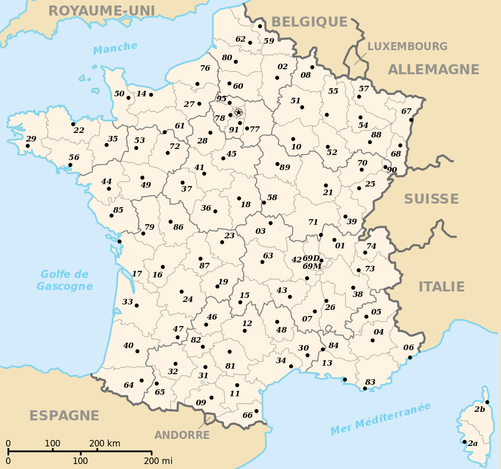 File:départements Et Régions De France - Noname-2016.svg encequiconcerne Liste Des Régions Françaises