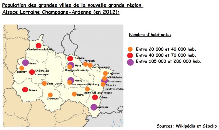 File:population Des Plus Grandes Villes De La Grande Région serapportantà Nombre De Region