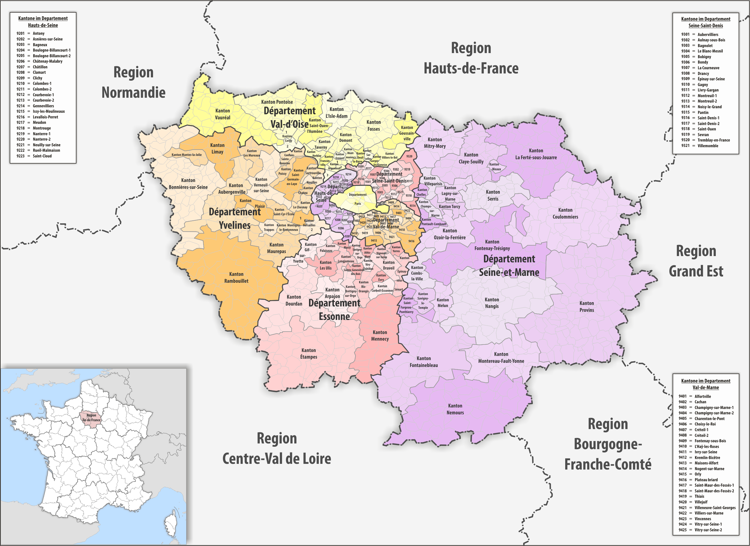 File:region Île-De-France Kantone 2017 - Wikimedia Commons dedans Region De France 2017