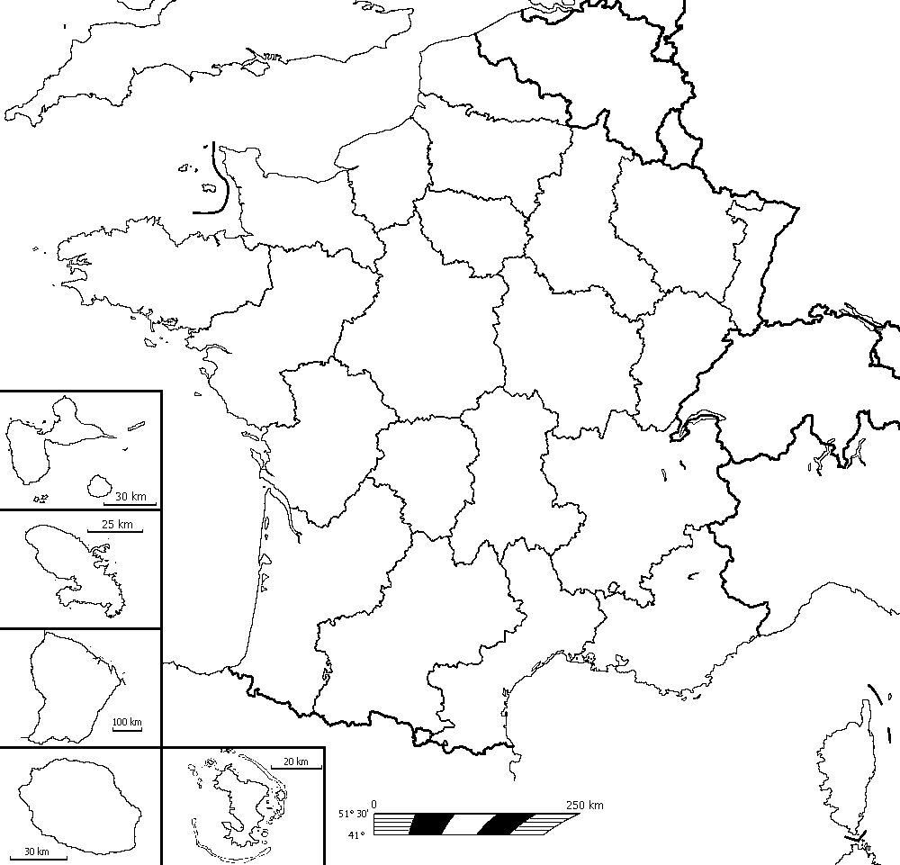 File:régions Françaises (Fond De Carte) - Wikimedia Commons destiné Carte De France Région Vierge 