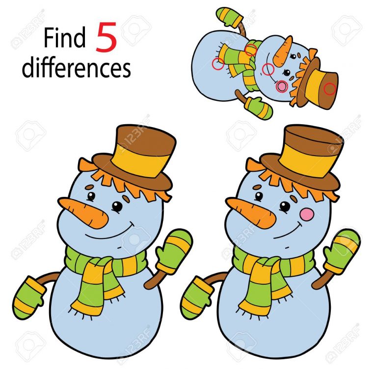 Find 5 Differences For Preschool Children pour Les 5 Differences