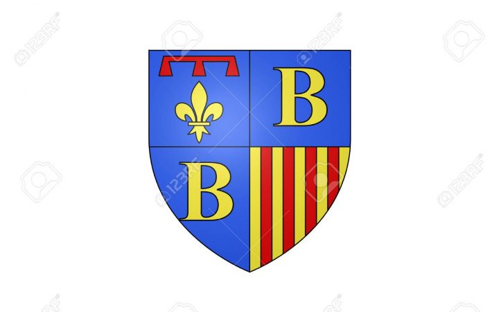 Flag Of Brignoles Is A Commune In The Var Département In The  Provence-Alpes-Cote Azur Region In Southern France. It Is A Sub-Prefecture  Of The avec Région Et Département France