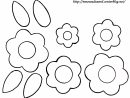 Fleurs Et Feuilles Gabarit À Colorier avec Découpage Collage Maternelle À Imprimer