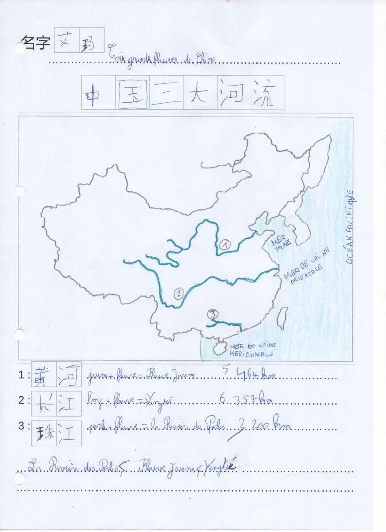 Fleuves Des Etats-Unis Et De Chine – Les Écoles De La avec Fleuves Ce2