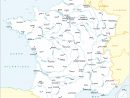 Fleuves Principaux Et Préfectures, Avec Toponymes | Carte De concernant Carte Des Fleuves En France
