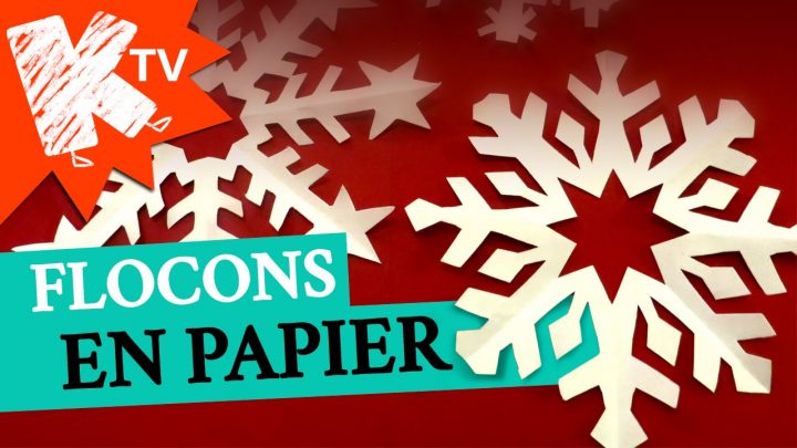 Flocons De Neige En Papier tout Decoupage Papier Facile