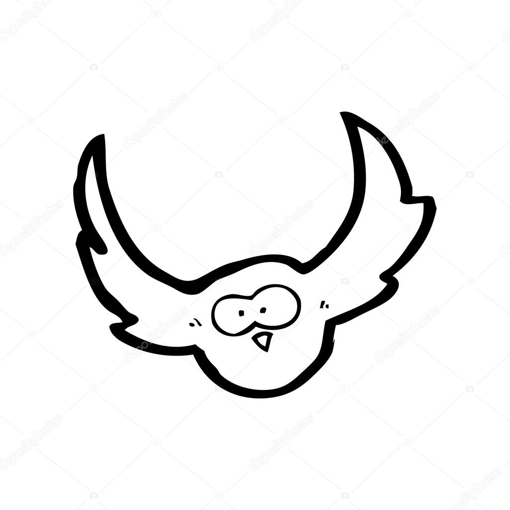 Flying Owl Cartoon — Stock Vector © Lineartestpilot #20078481 pour Dessin Hibou Facile 
