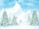 Fond Créa Paysage D'hiver : Dessin ; Winter Landscape serapportantà Dessin De Paysage D Hiver