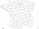 Fond De Carte Des Contours Des Départements De France à Carte De France Avec Departement A Imprimer