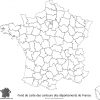 Fond De Carte Des Contours Des Départements De France intérieur Carte France Avec Departement