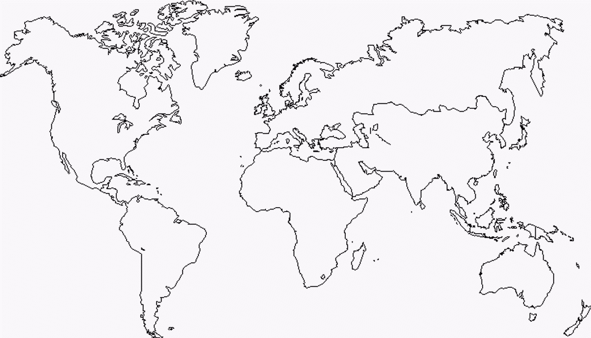 Fond De Carte Du Monde Blanc A Remplir | Carte Du Monde encequiconcerne Carte Europe Vierge À Compléter En Ligne 