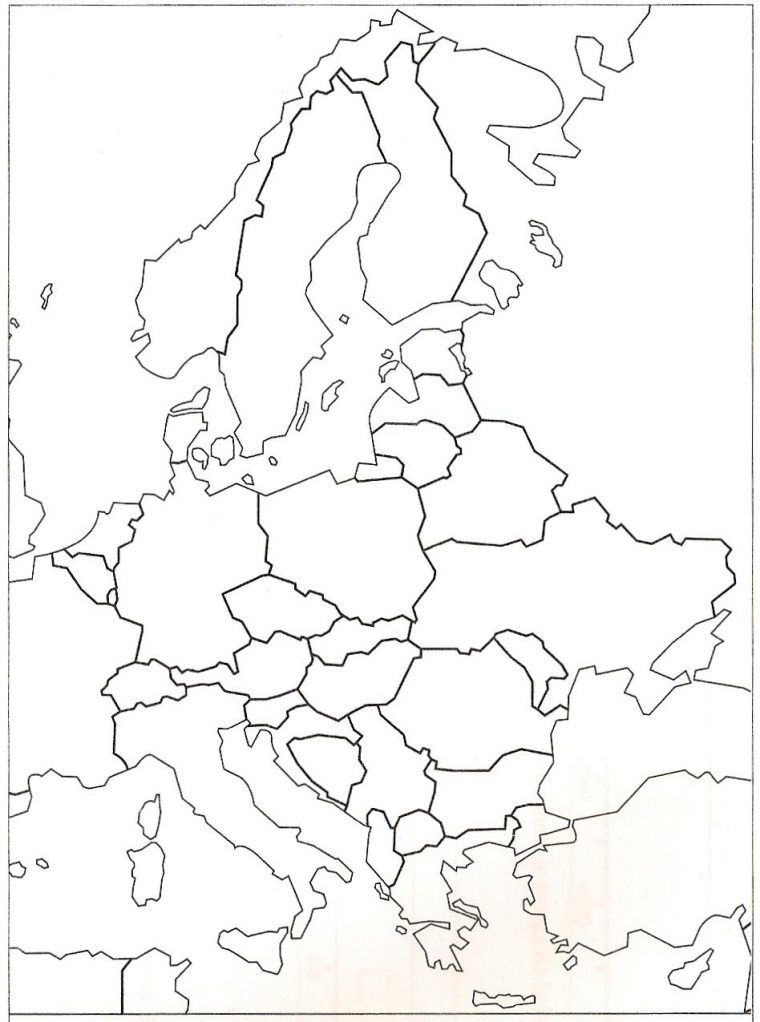 Fond De Carte Europe à Carte Europe Vierge