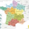 Fond De Carte France - Régions Et Départements Avec Noms dedans Carte De France Avec Les Départements