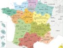 Fond De Carte France - Régions Et Départements Avec Noms intérieur Carte De France Avec Les Régions
