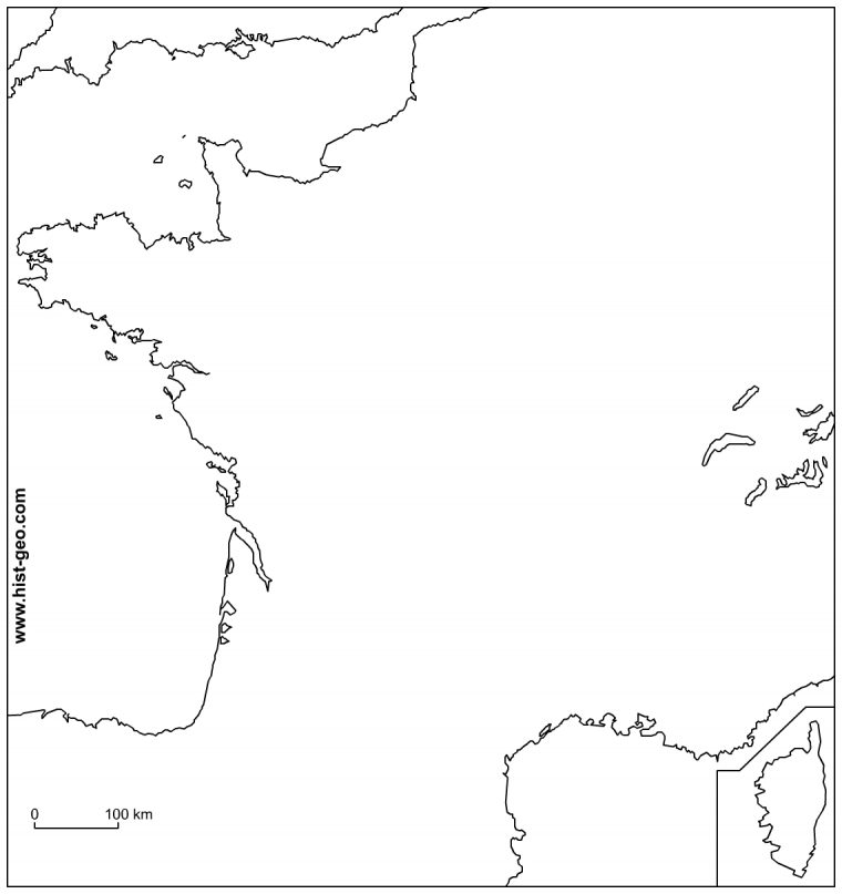 Fond De Carte – France (Vierge) avec Fond De Carte France Vierge