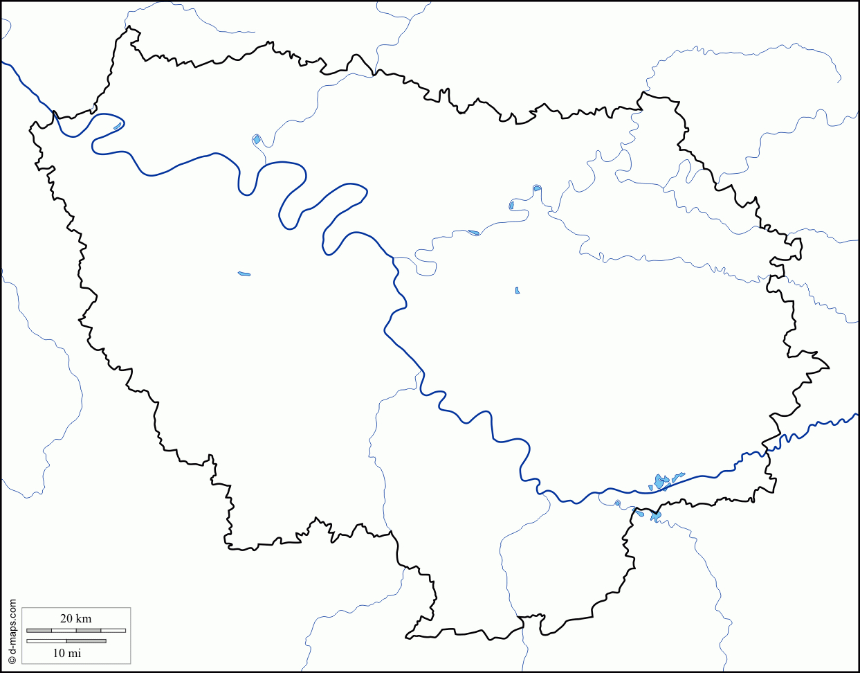 Fond De Carte : Région Ile-De-France | Histoirendv à Carte De France Des Régions Vierge