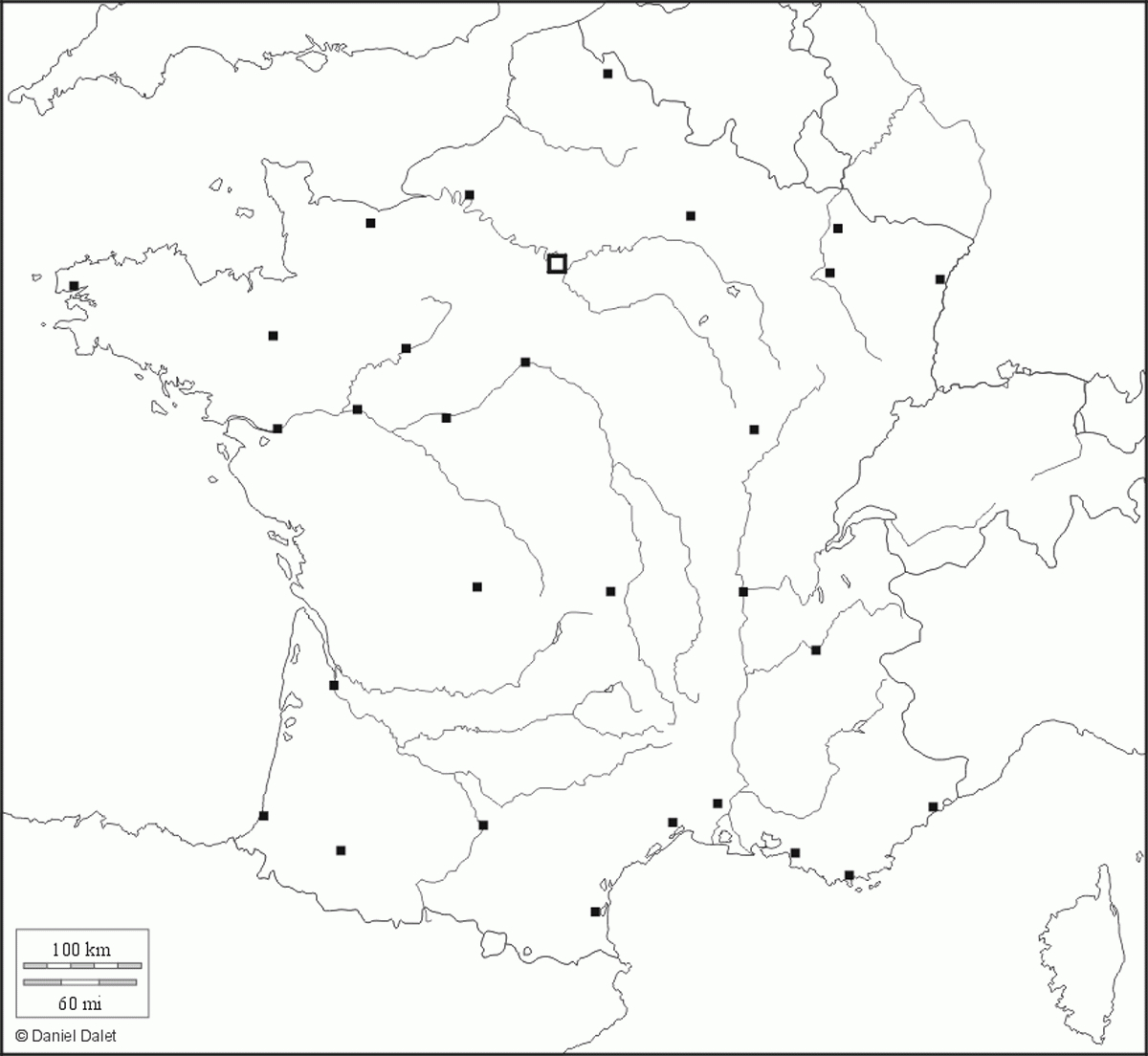 Fonds De Carte De France - Carte-Monde destiné Carte Des Fleuves En France