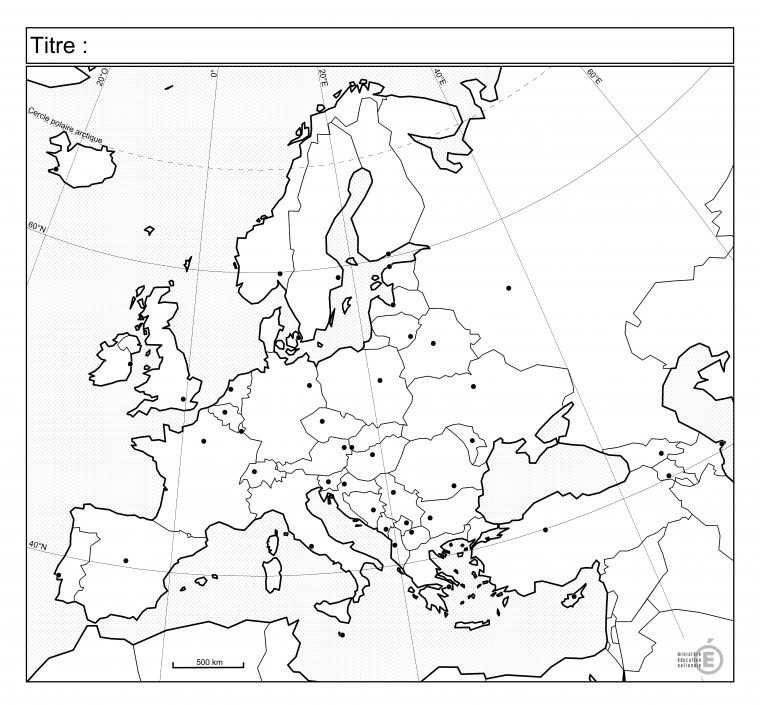 Fonds De Carte – Histoire-Géographie – Éduscol à Carte Europe Vierge À Compléter En Ligne