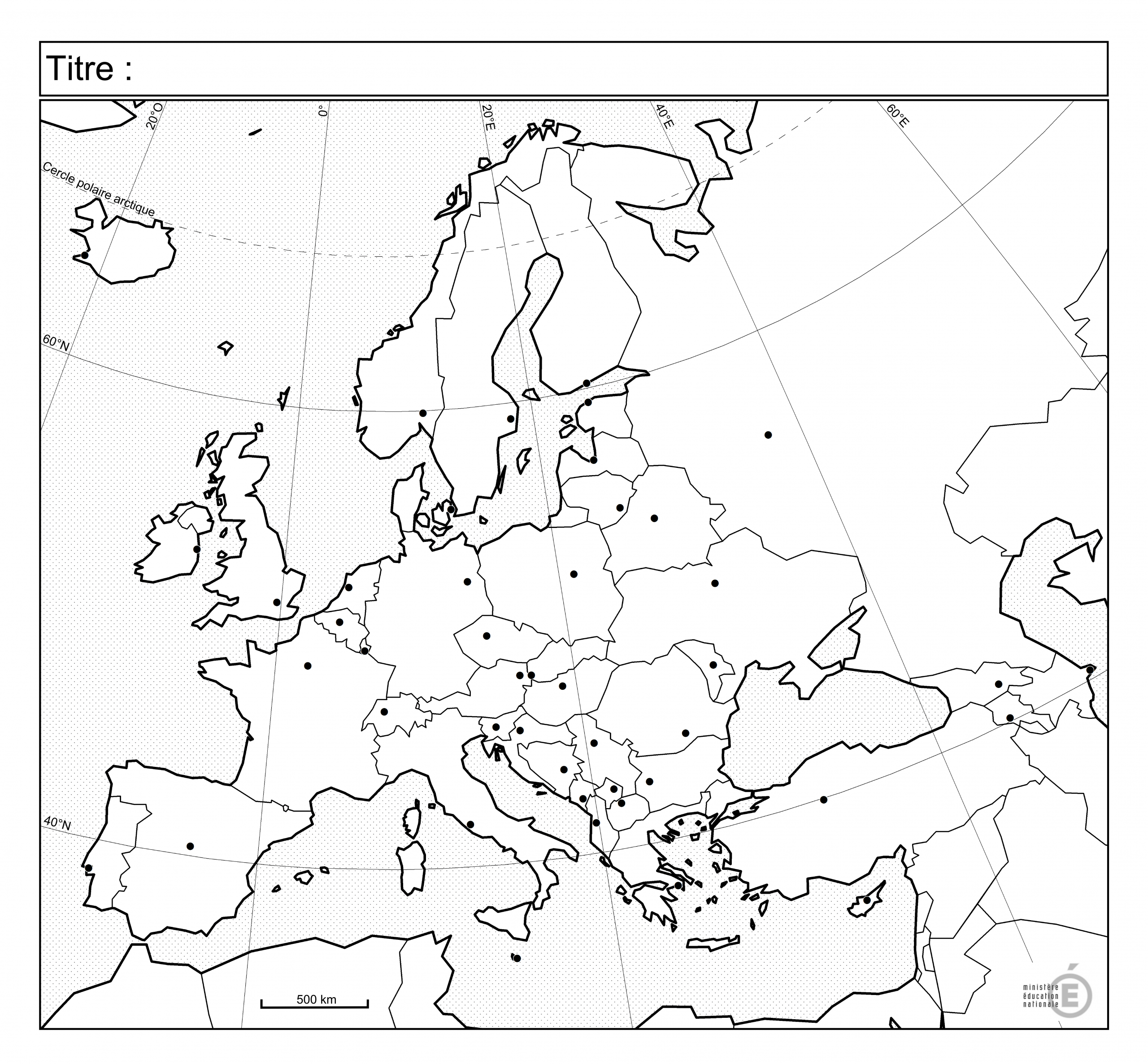 Fonds De Carte - Histoire-Géographie - Éduscol à Carte Europe Vierge À Compléter En Ligne 