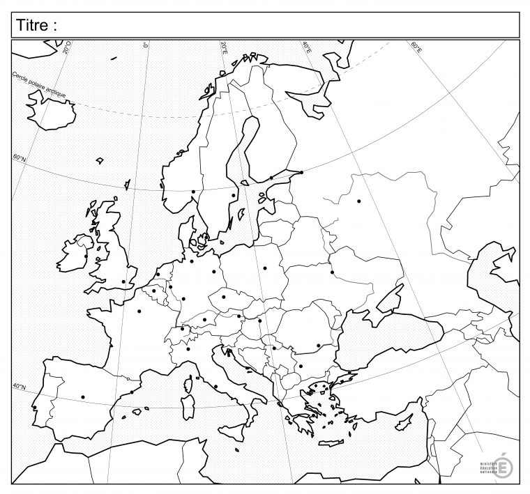 Fonds De Carte – Histoire-Géographie – Éduscol concernant Carte D Europe À Imprimer