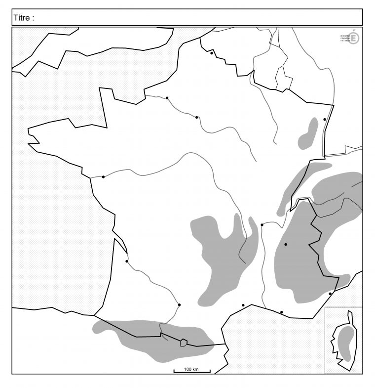 Fonds De Carte – Histoire-Géographie – Éduscol concernant Carte De France A Remplir