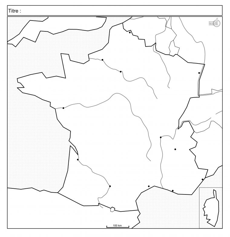 Fonds De Carte – Histoire-Géographie – Éduscol concernant Carte Des Fleuves En France