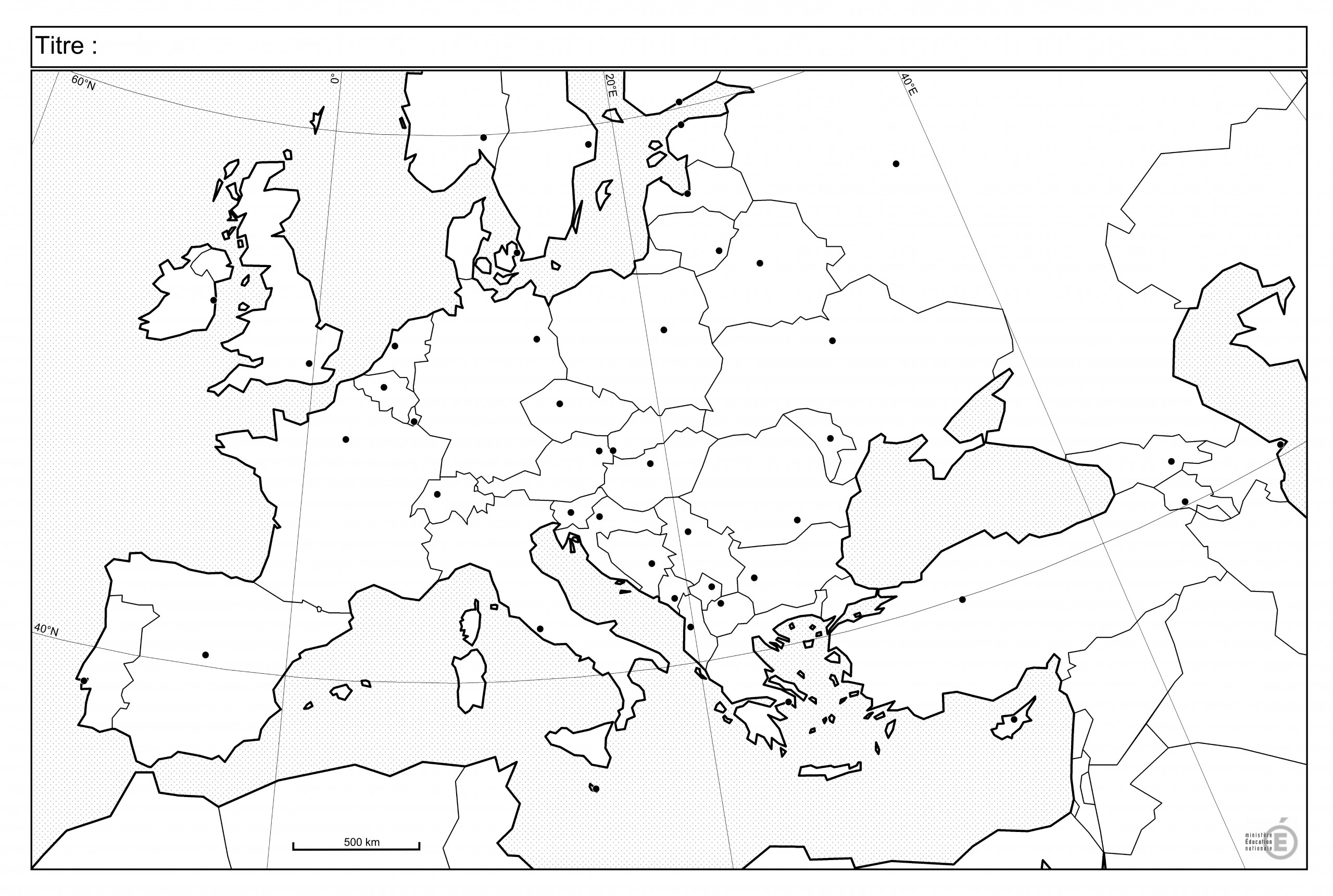Fonds De Carte - Histoire-Géographie - Éduscol encequiconcerne Carte D Europe Capitale