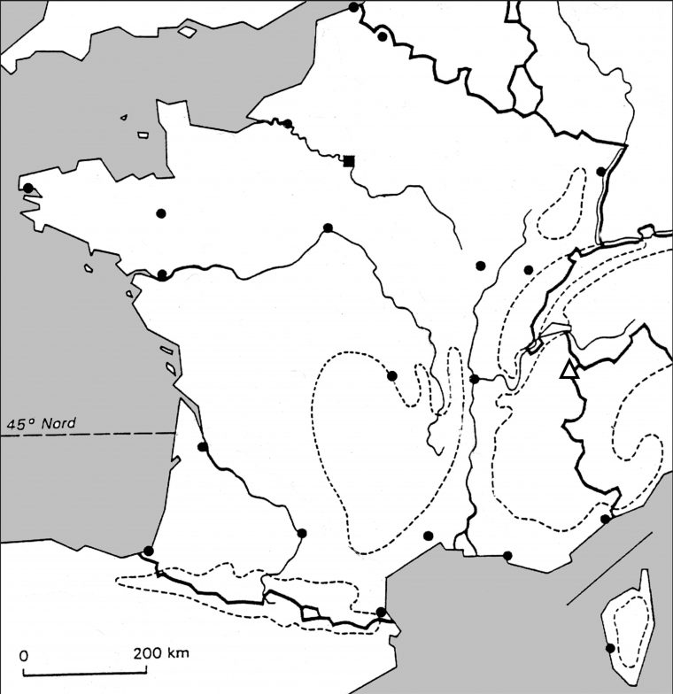 Fonds De Carte : La France – Collège Élie Coutarel À Istres à Carte Vierge De France