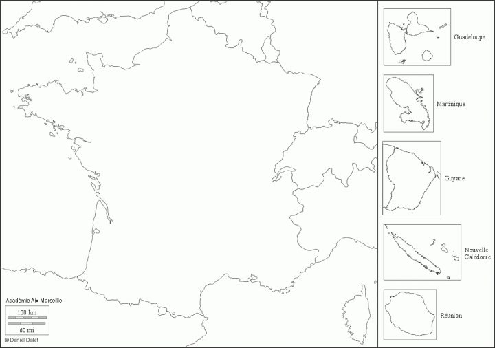 Fonds De Carte : La France – Collège Élie Coutarel À Istres avec Carte De La France Vierge