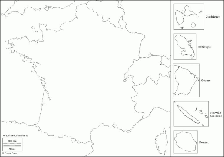 Fonds De Carte : La France – Collège Élie Coutarel À Istres concernant Carte Vierge Des Régions De France