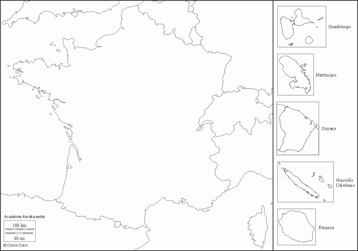 Fonds De Carte : La France - Collège Élie Coutarel À Istres concernant Carte Vierge Des Régions De France 
