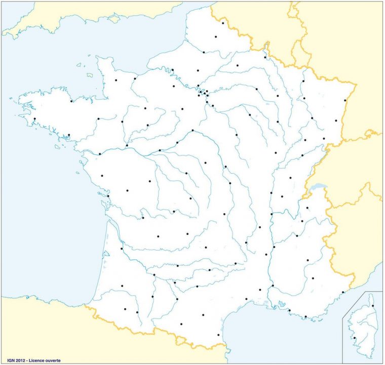 Fonds De Cartes De France, Ign | Webzine+ serapportantà Carte De France Région Vierge