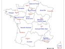 Fonds De Cartes France à Carte Des Régions De France Vierge