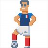 Footballeur Équipe De France En Pixel Art intérieur Coloriage Pixel Gratuit