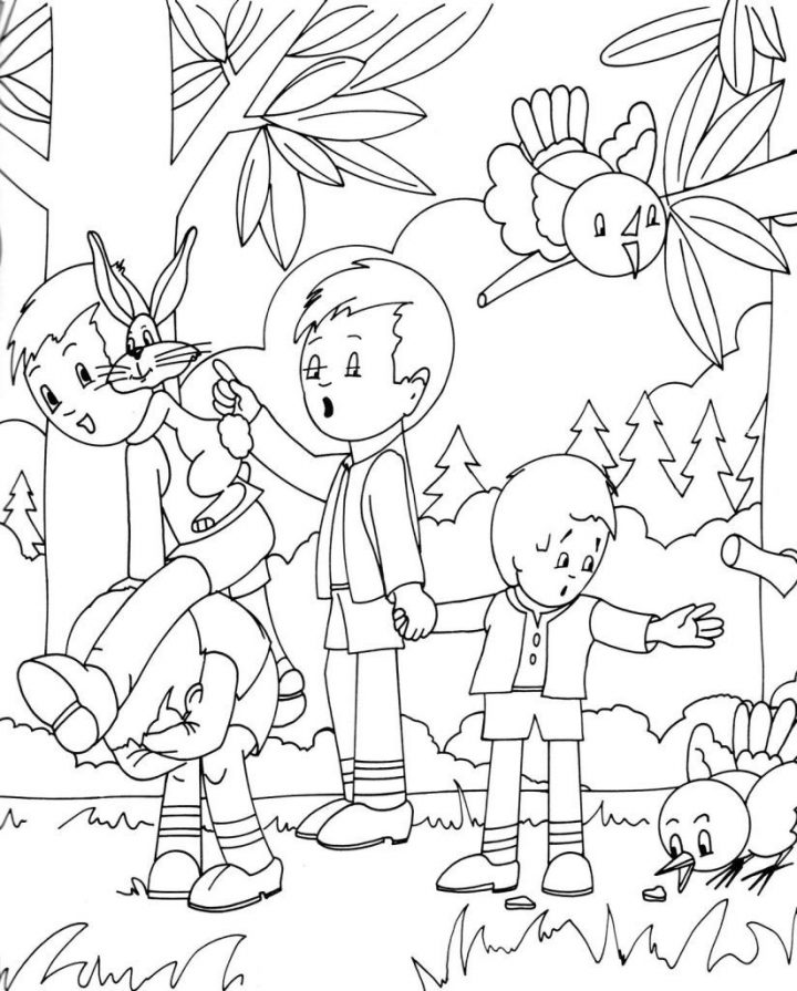 Forêt #12 (Nature) – Coloriages À Imprimer destiné Dessin De Foret