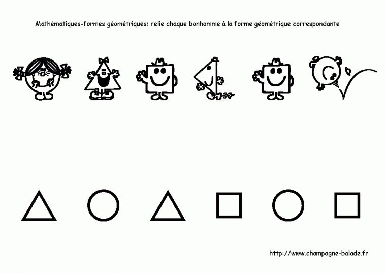 Forme-Geometrique-Maths-Monsieur-Madame-Bonhomme-Maternelle destiné Exercice Maternelle Moyenne Section