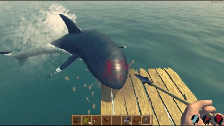 [Fr] Raft, Découverte Du Jeu ! : Ce Requin Veut Ma Peau ! concernant Requin Jeux Video