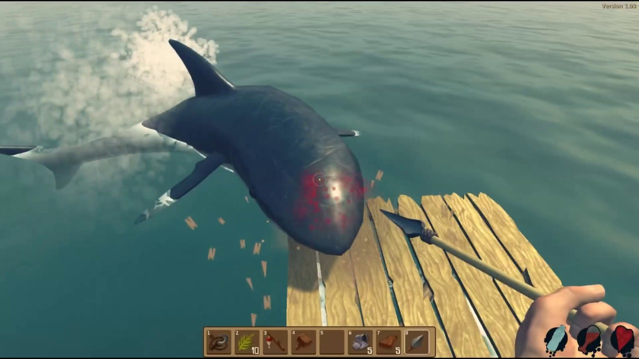 [Fr] Raft, Découverte Du Jeu ! : Ce Requin Veut Ma Peau ! concernant Requin Jeux Video