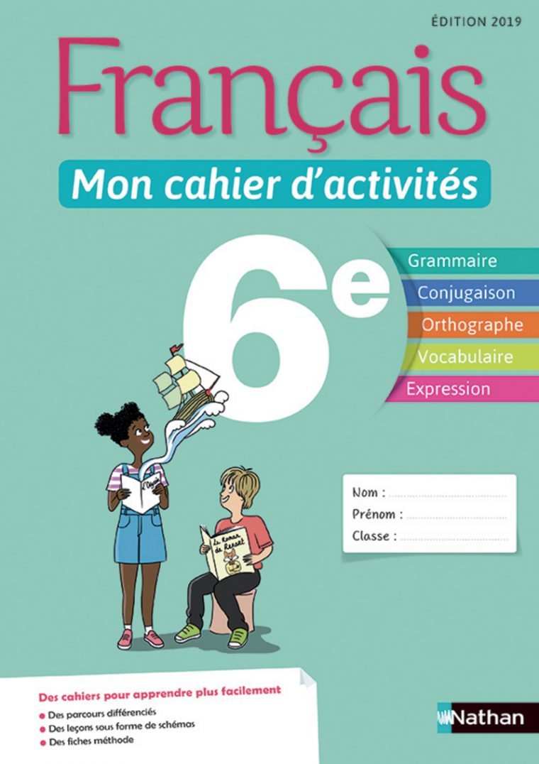 Français – Mon Cahier D'activités – 6E – Cahier De L'élève destiné Cahier D Activité A Imprimer