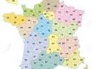 France 2-Digit Postcodes Map 2017 (13 Regions) serapportantà Les 13 Régions