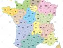 France 2-Digit Postcodes Map 2017 (13 Regions Stock Vector pour 13 Régions Françaises