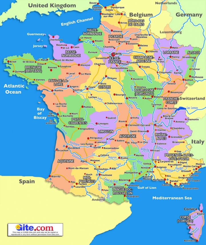 France Carte avec Carte De France Avec Region