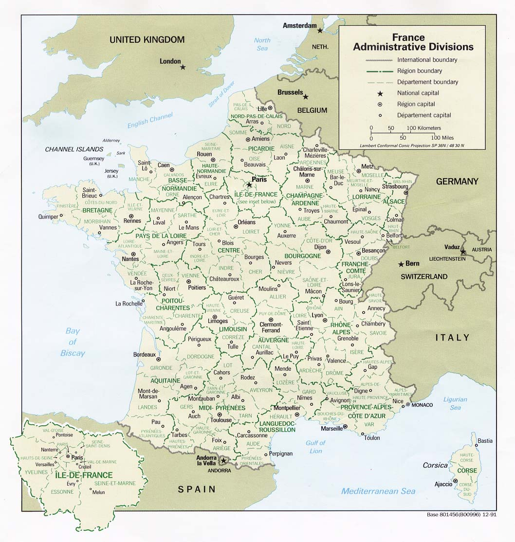 France - Carte De France dedans Carte De France Avec Departement A Imprimer 