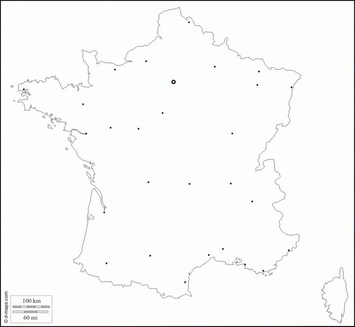 France : Carte Géographique Gratuite, Carte Géographique dedans Carte De France Imprimable Gratuite